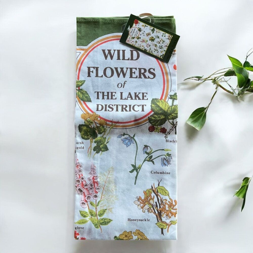 🆕 Wildflowers of the Lake District Tea Towel | Kitchen Towel by Stow Green